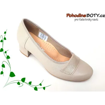Dámské lodičky Komfortní dámské lodičky krémové Aldex 1011