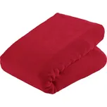 Mikroplyšové prostěradlo MOA 180x200 cm vínové