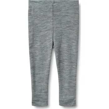 Dívčí legíny Dětské merino legíny šedé melange grey Agi WHEAT Velikost: 110