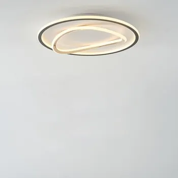 Stropní LED svítidlo kulaté LENS 50 cm černo-zlaté