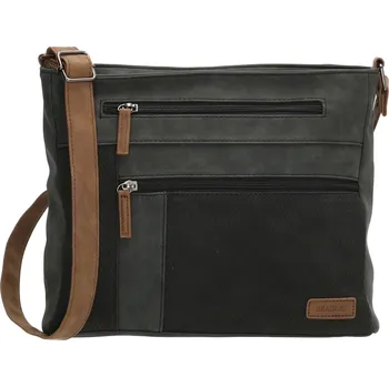 Beagles Brunete dámská crossbody kabelka dvoukomorová - černá