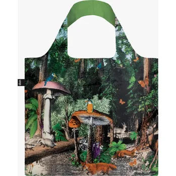 Nákupní taška Skládací nákupní taška LOQI KRISTJANA S WILLIAMS INTERIORS Black Forest