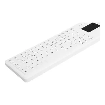 Klávesnice CHERRY Hygiene Compact Touchpad Keyboard Fully Sealed Watertight - Corded - QWERTY - White (AK-C4400F-GUS-W/US)