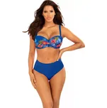Dámské dvoudílné plavky Bali 2 S730BL2-4 modrá-květy - Self modrá - květy 36D