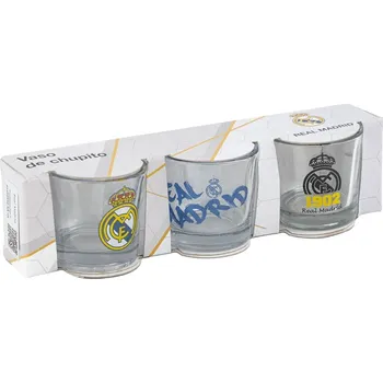 Sklenice Fan-shop Sada 3 ks panáku REAL MADRID