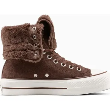Pánská obuv Kecky Converse Chuck Taylor All Star Star Fold Over Lift A15230C hnědá 89X, EUR 40