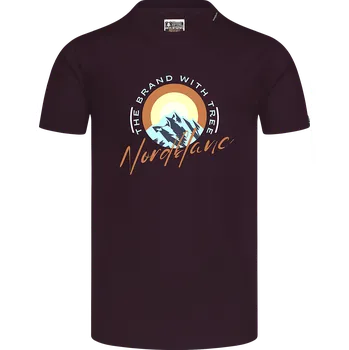 Fialové pánské bavlněné tričko SUNRISE - M