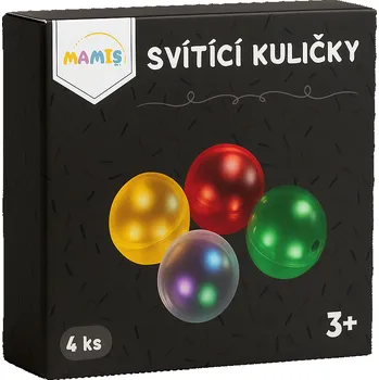 Kuličková dráha MAMIS Toys Svítící kuličky pro magnetické kuličkodráhy (4 ks)