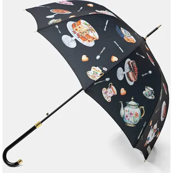 Deštník Deštník Moschino černá barva, 8953 8953.auto 99X, vel. ONE SIZE