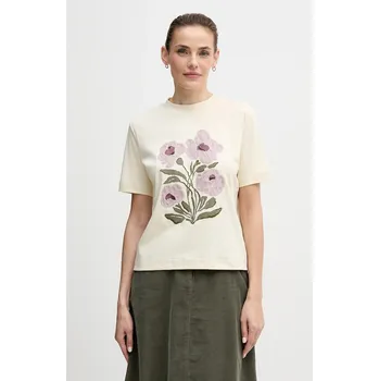 Pánské tričko Bavlněné tričko United Colors of Benetton 3DCJD10B5 béžová 01X, vel. L