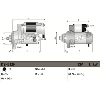Startér Startér DENSO DSN3129