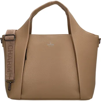 Kabelka Prémiová kožená kabelka - Mulberry Street - Charm London - 15 L - taupe