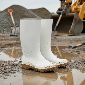 Pracovní obuv Holínky PVC BC FOOD 04 vysoké, bílé Velikost 46 (11) bílá