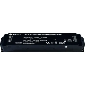 Příslušenství pro svítidlo LIGHT IMPRESSIONS Deko-Light napájení BASIC DIM CV 200AD-12V DALI-Bus / Push / 1-10V konstantní napětí 0-16700 mA IP20 stmívatelné 12V DC 200W - LIGHT IMPRESSIONS IMPR 862160