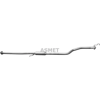 Výfukový systém Stredni tlumic vyfuku ASMET 13.009