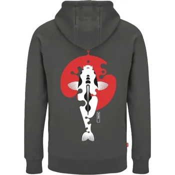 Rybářské oblečení Kumu Mikina Rising Sun Šedá Velikost: XXL