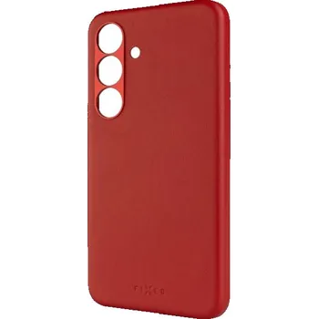 Pouzdro na mobilní telefon FIXED MagLeather s podporou MagSafe a Qi2 pro Samsung Galaxy S25 červený
