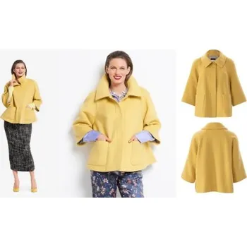 Střih Burda 6372 Teplý kabát se stojáčkem -