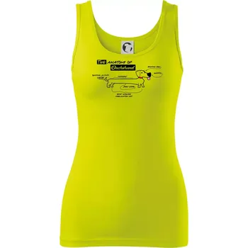 Jezevčík - Anatomie - Dámské tílko - S ( Limetková )