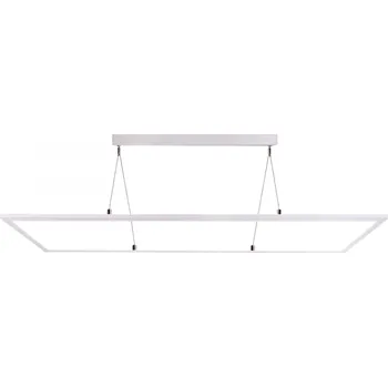 LIGHT IMPRESSIONS Deko-Light závěsné svítidlo LED panel čiré hranaté 50W 3000/4000K 6100lm bílá - LIGHT IMPRESSIONS IMPR 342221
