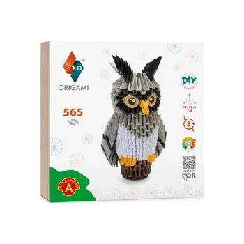 Výtvarná sada Alexander kreativní sada Origami 3D – Sova ZA6073 univerzální