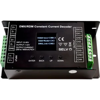 Příslušenství pro svítidlo LIGHT IMPRESSIONS Deko-Light řídící jednotka DMX/RDM 4 CH CC dekodér 12-50V DC DMX512 4CH - LIGHT IMPRESSIONS IMPR 843054