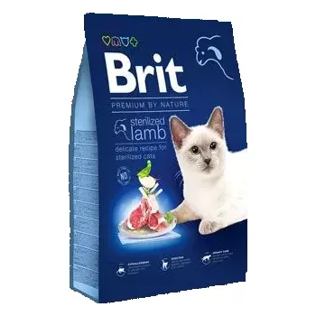 Krmivo pro kočku Brit Premium Cat by Nature Sterilized Lamb 300g