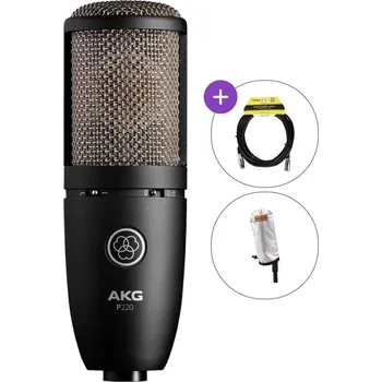 Mikrofon AKG P220 SET Kondenzátorový studiový mikrofon