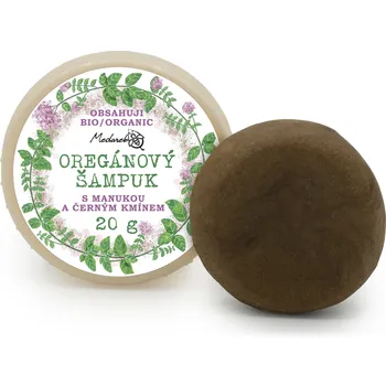 Šampon Medarek O2 Oregánový šampuk s manukou a černým kmínem Medarek - kožní obtíže Velikost: 20 g