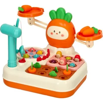 Hračka pro nejmenší CHIPOLINO Senzorická multifunkční hračka 4v1 Orange 163673