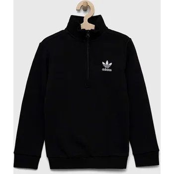 Chlapecká mikina Dětská mikina adidas Originals černá barva, s potiskem HK0336 99X, vel. 176