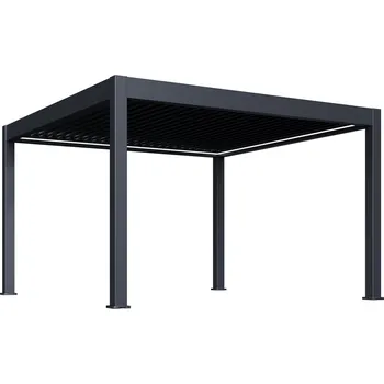 Zahrada Rojaplast Luxusní ELEKTRICKÁ bioklimatická pergola PRESTIGE 4x4 m, hliník - volně stojící