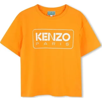Chlapecké tričko Dětské bavlněné tričko Kenzo Kids K61064.114.150 oranžová 22X, vel. 126