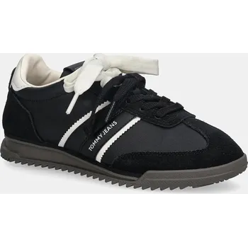 Pánské tenisky Kožené tenisky Tommy Hilfiger TJW LOW PROFILE RUNNER LTHR MIX EN0EN03001 černá 99X, EUR 37
