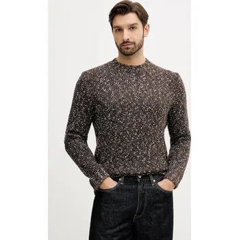 Pánský svetr Svetr s příměsí vlny United Colors of Benetton 10C3U108M hnědá 88X, vel. S