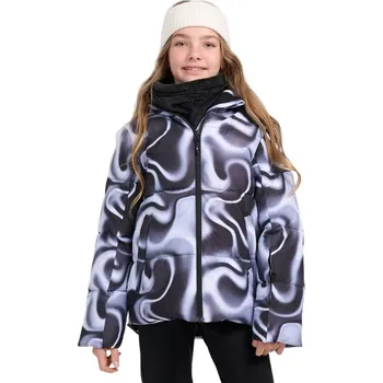 Dívčí bunda Dívčí lyžařská bunda 4F JUNIOR-TECHNICAL JACKET F0826-4FJWAW25TTJAF0826-91A-MULTICOLOUR 1 ALLOVER Mix 158