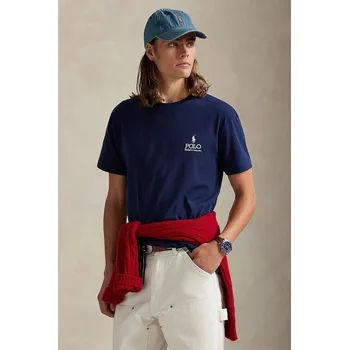 Pánské tričko Bavlněné tričko Polo Ralph Lauren 710981136 námořnická modř 59X, vel. XXL
