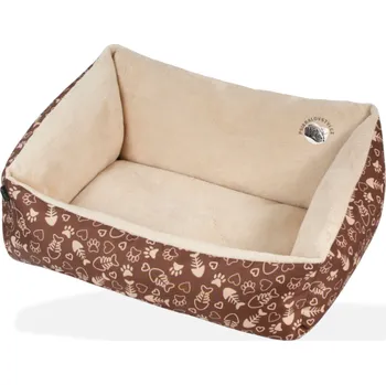 Pelíšek pro psa Pelech s vysokým okrajem COUCH Economy 80x55 cm O´lala Pets D124 Hnědo-béžový