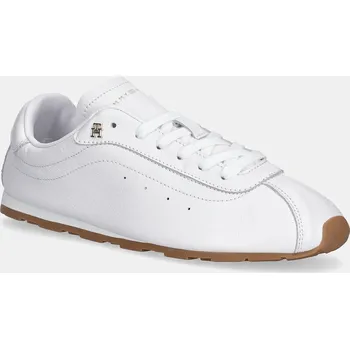 Pánská móda Kožené tenisky Tommy Hilfiger TH LOW PROFILE RUNNER FW0FW08951 bílá 00X, EUR 41