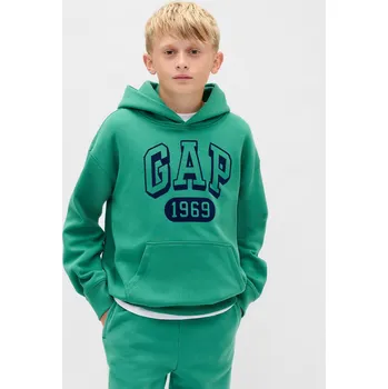 Chlapecká mikina GAP Dětská mikina VintageSoft - Kluci GAP zelená 3465375