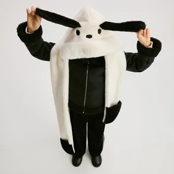 Čepice Reserved - Šála s kapucí - krémová - 750GT-01X - 750GT-01X-ONE