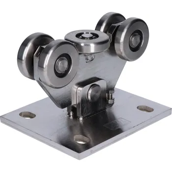 Pohon brány vozík pro samonosnou bránu W PICCOLO IX, nerez - pro posuvnou bránu do 300 kg, šířka do 4,5 m, vhodné pro profil 67 x 67 mm