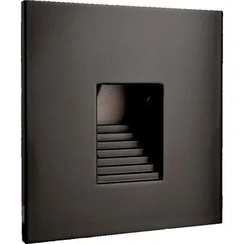 Příslušenství pro svítidlo LIGHT IMPRESSIONS Deko-Light kryt hranaté černá "schůdky" pro Alwaid - LIGHT IMPRESSIONS IMPR 930487