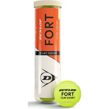 Tenis Tenisový míč Dunlop Fort CLAY COURT - Dóza(4 kusy)