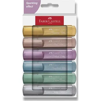 Zvýrazňovač Zvýrazňovač Faber-Castell Textliner 46 Metallic - sada 6 barev