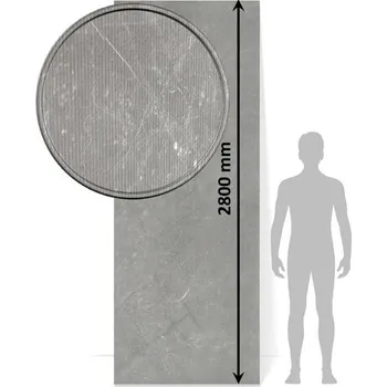 Obklad Velkoformátový panel SPC Modee 501 MRAMOR ŠEDÝ - Panel s realistickým dekorem mramoru se 3D proužky