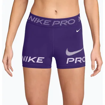 Dámské kraťasy Dámské šortky Nike Pro Mid-Rise Biker 3" court purple/doll/white