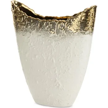 Váza Váza SERIN 03 bílá / zlatá
