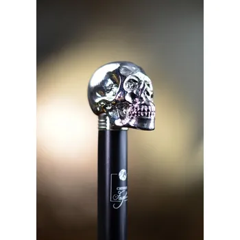 Vycházková hůl Fayet Lebka imitace stříbra