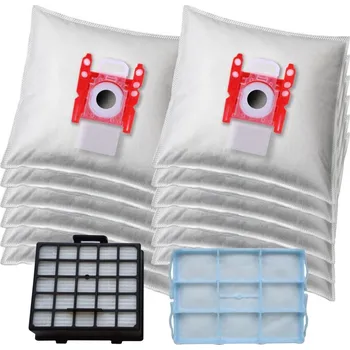 Sáček do vysavače KOMA BS67G - Sada příslušenství pro vysavače BOSCH Typ G ALL, Siemens, 12ks sáčků s plastovým čelem, 1ks HEPA filtr a 1ks motorový filtr